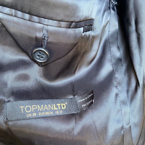 Black Topman Peacoat - Picture 5 of 5